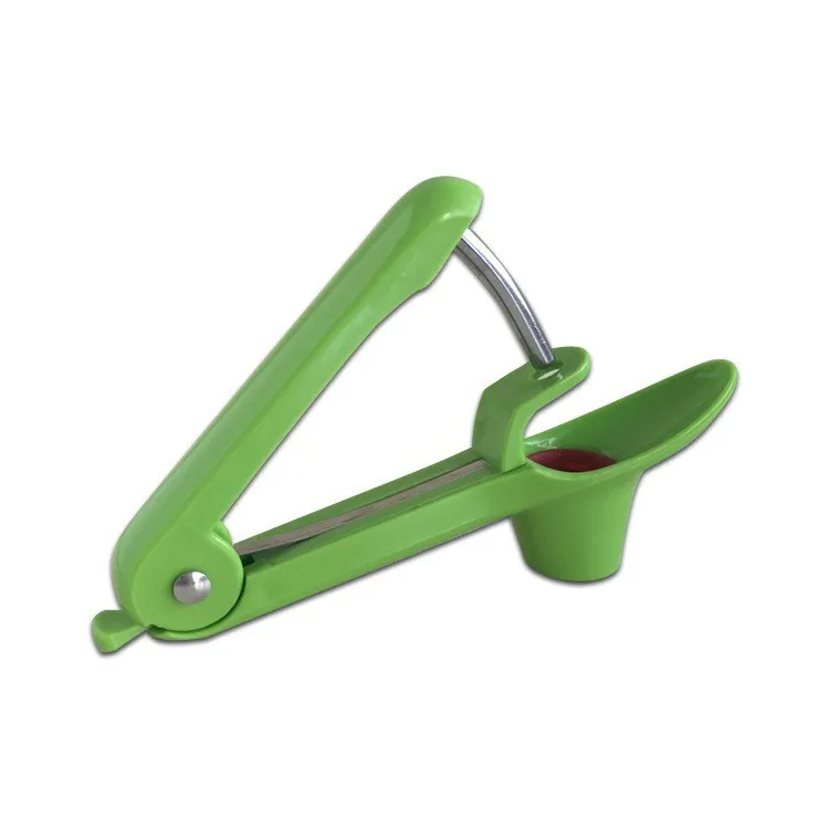 Stainless Steel Cherry & Date Pitter – One-Hand Press Fruit Corer Remover Tool for Cherries, Jujubes, Hawthorn, and Olives, Effortless Kitchen Gadget